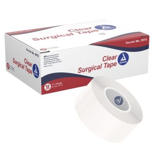 Dynarex Clear Surgical Tape (1" x 10 yds)