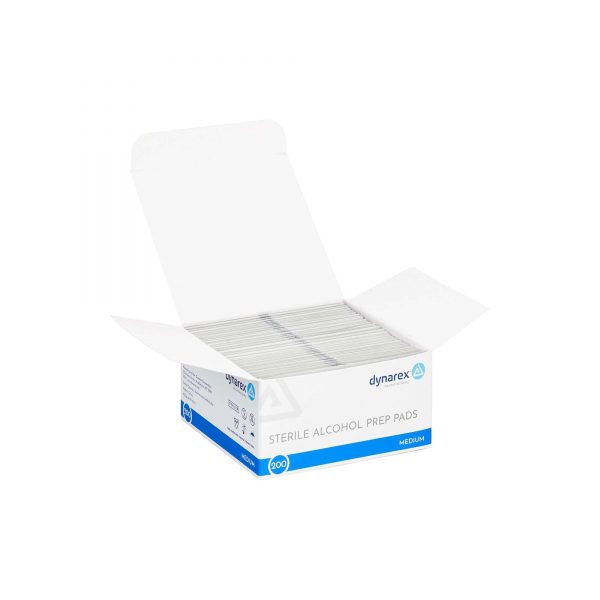 Dynarex Alcohol Prep Pads - Medium (Box Of 200) - Image 2