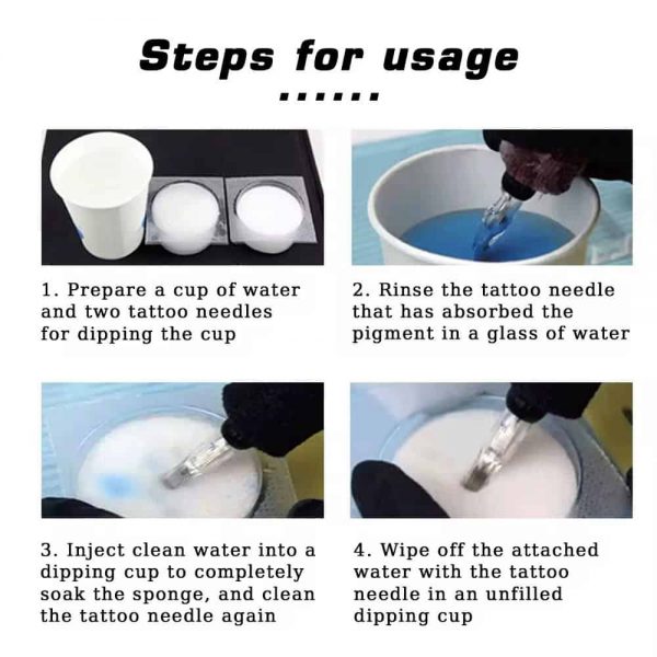 Tattoo Dipfoam Cleaning Cup - Image 3