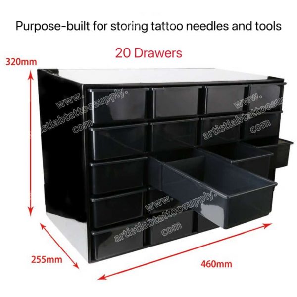 Plastic Tattoo Cartridge Needles Storage Cabinet - Image 2